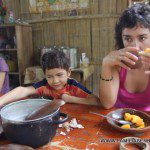 Salomé pasó unos días con nosotros en la finca