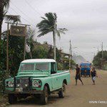 Vistas de un land rover que vivió mejores tiempos
