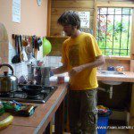 El chef en la cocina del Hansi