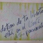 Linda frase en la cartelera