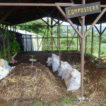 Zona para preparar el compost Zona para preparar el compost