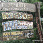 Rótulo de Finca Zopilote