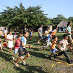 Nato participando en las actividades del Kids Club