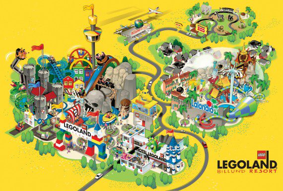 Plano de Legoland y Lalaland en Dinamarca
