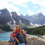 La familia en Banff National Park (Canada) La familia en Banff National Park (Canada)