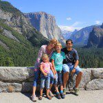 La familia en Yosemite National Park USA) La familia en Yosemite National Park USA)