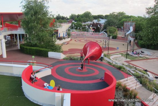 Vista General a una parte del area El Mundo de Los niños dentro de Futuroscope