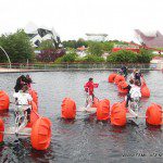 Atracciones de agua, no son 3D, pero no por ello menos divertidas.