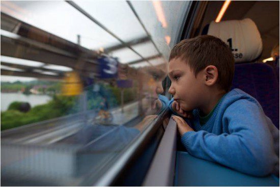 Europa en tren con niños.