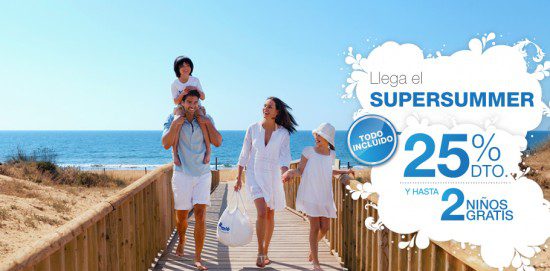 La promoción Supersummer2013 de hoteles familiares