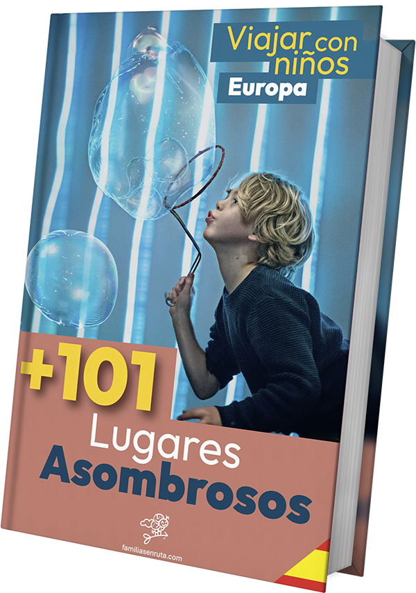 Portada del ebook 101 lugares asombrosos para viajar con niñ@s por Europa