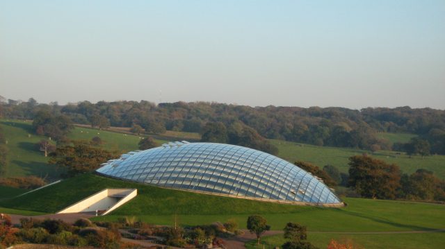 El Great Glass House, del Jardín Nacional Botánico de Gales. Foto