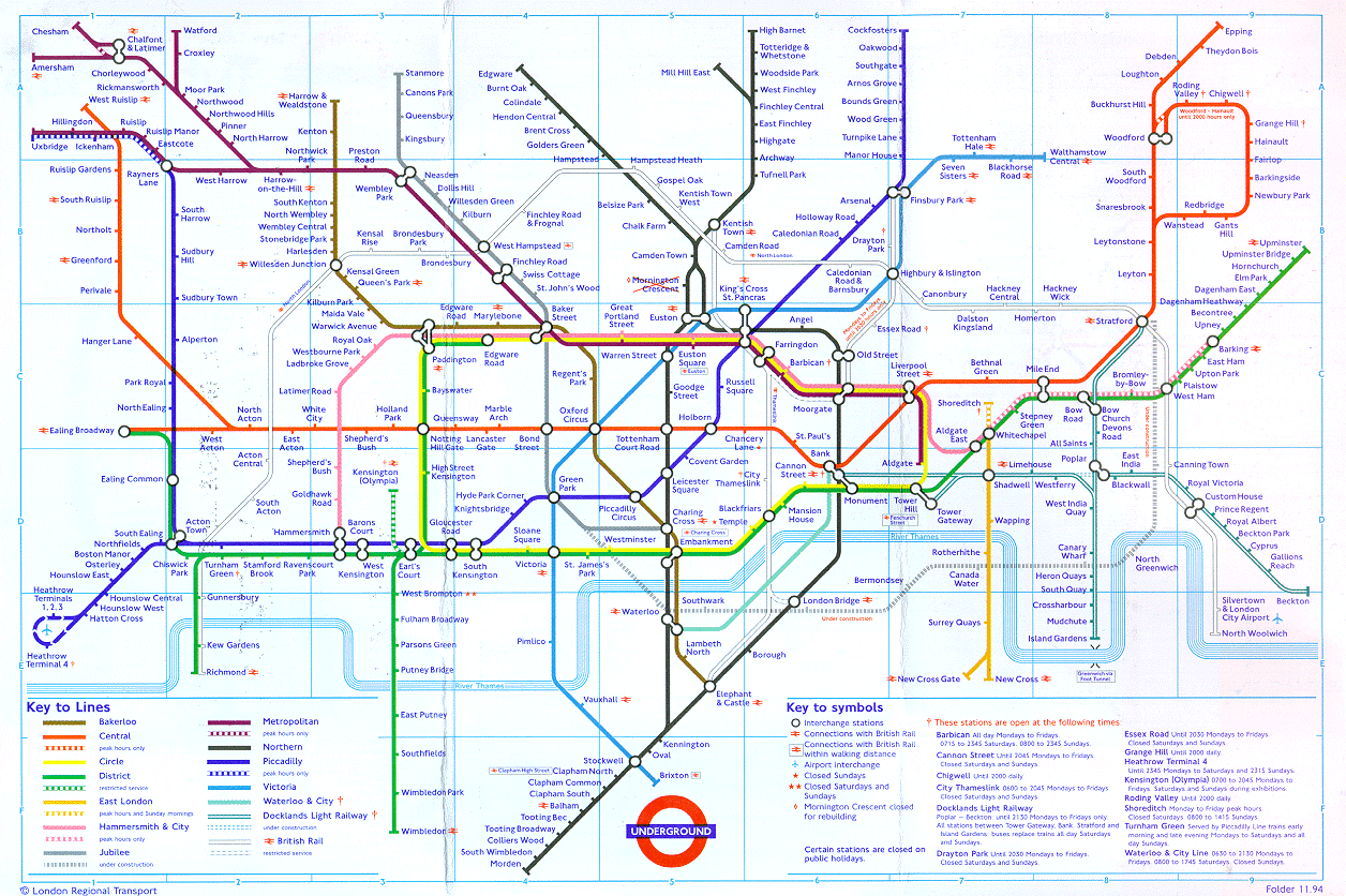 Tube London Map 