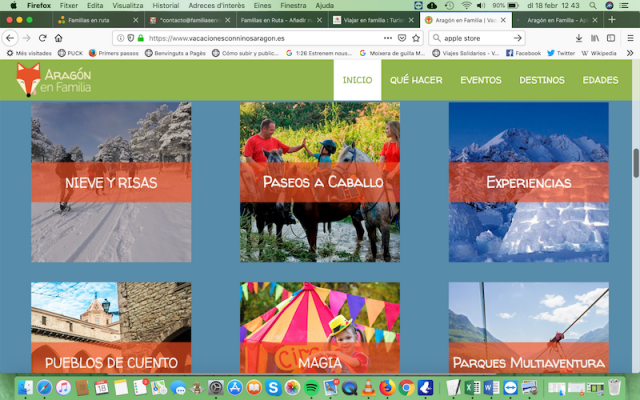 Turismo Aragón en familia estrena nueva web y app
