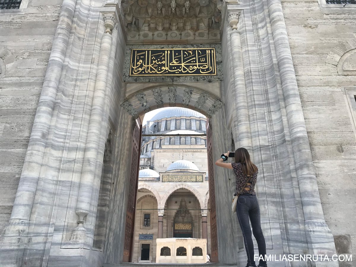 Mezquita Estambul en familia