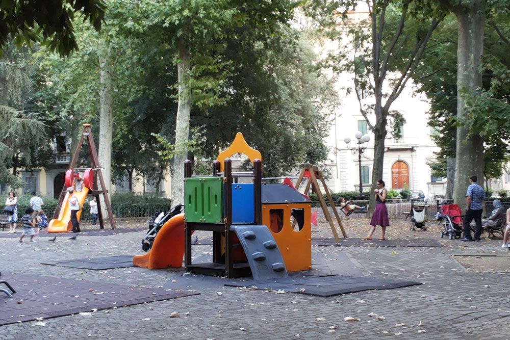Playgrounds en la Piazza d’Azeglio. Foto: Firenze Kids
