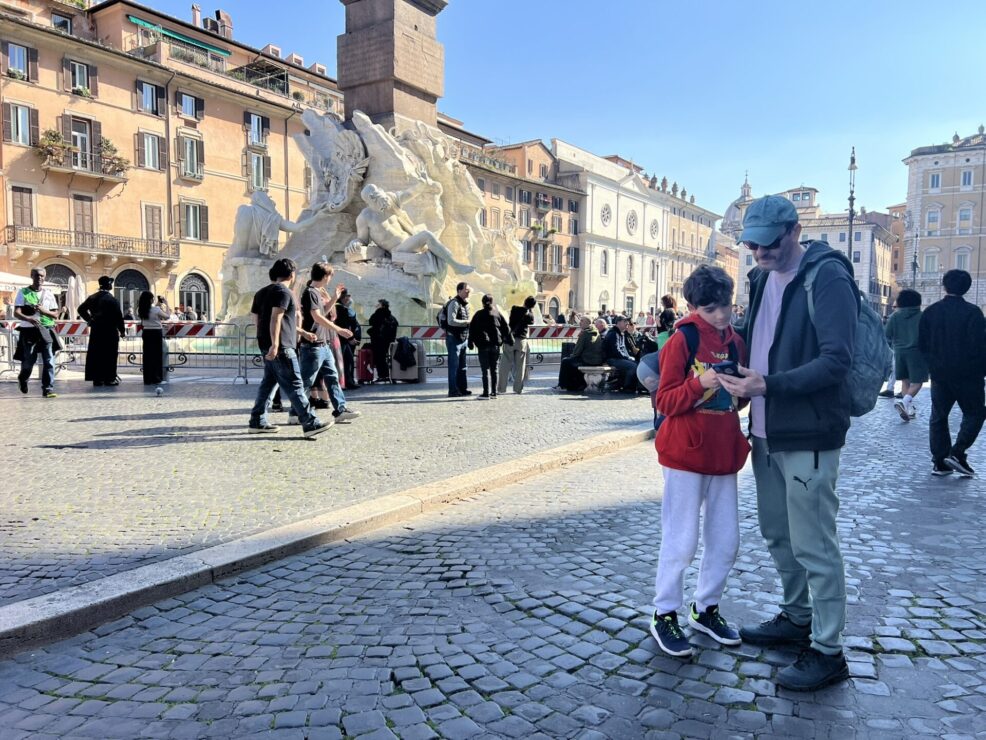Juego Pistas Roma con niños