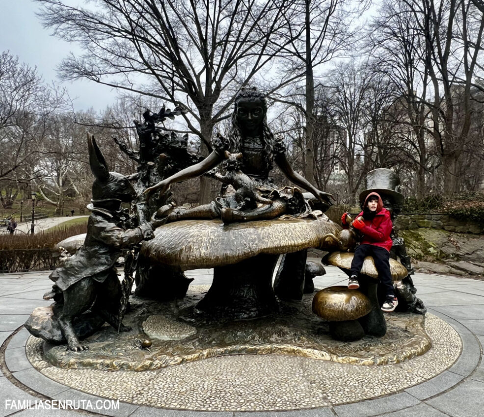 Central Park Nueva York con niños y adolescentes