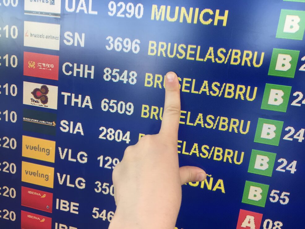 Vuelo avión Bruselas